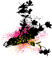 bloem grunge graffiti vector