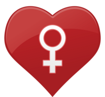 hart pictogram vrouwen vector