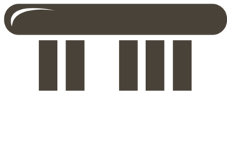 schattige muziek icoon piano vector