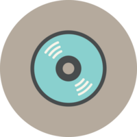 muziek cirkel pictogram cd vector
