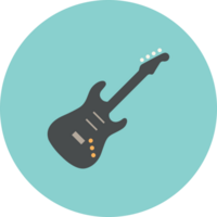 muziek cirkel pictogram gitaar vector