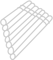 muziekinstrument schets fluit vector