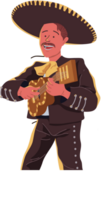 mariachi speler gitaar vector