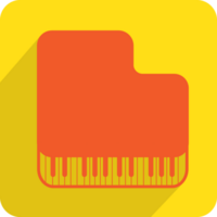 muziek pictogram piano vector