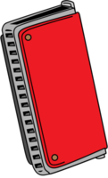 muziekinstrument mondharmonica vector