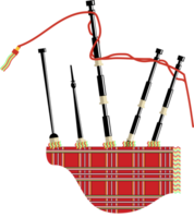 doedelzak voor muziekinstrumenten vector