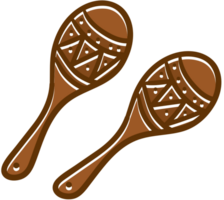 mariachi instrument maracas vector