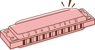 muziekinstrument mondharmonica vector