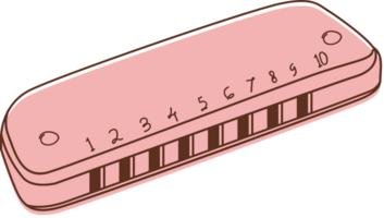 muziekinstrument mondharmonica vector