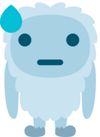 yeti emoticon vector