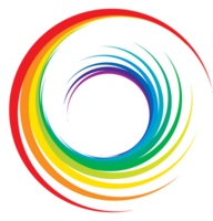 regenboog swirl vector