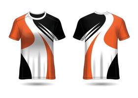 t-shirt sportontwerp. race trui. uniform voor- en achteraanzicht. vector