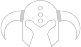 Viking helm vector