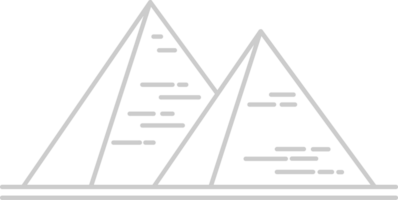 Egyptische piramides schets vector