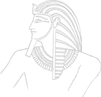 Egypte symbool schetsen vector