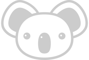 koala schets vector