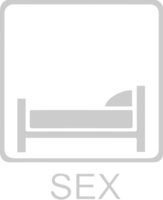 seks bed vector