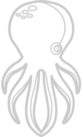 Octopus schets vector