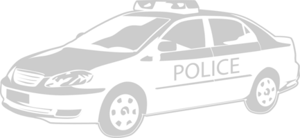 politieauto vector