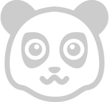 panda gezicht vector