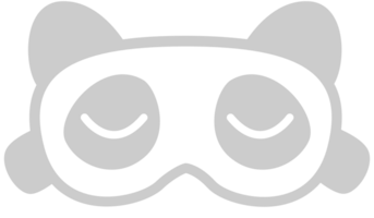 Panda oogmasker vector