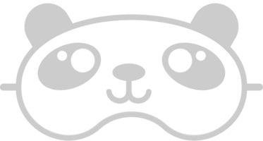 Panda oogmasker vector