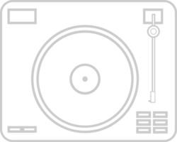 platenspeler vector