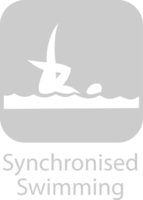Olympisch pictogram synchroonzwemmen vector