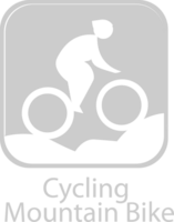 olympisch pictogram mountainbike vector