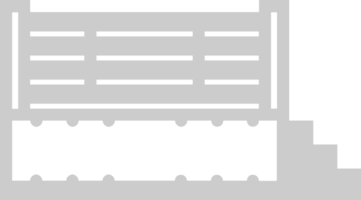 het worstelen arena ring vector