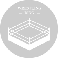 het worstelen arena ring vector