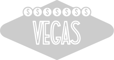 Vegas teken vector