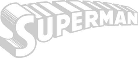 superman tyfografie vector