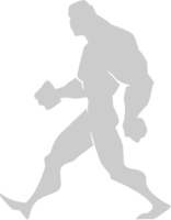 superheld houding silhouet vector