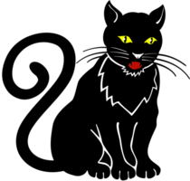 zwarte kat vector