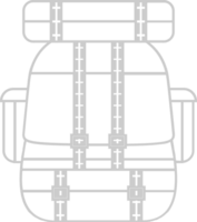 verkenner uitrusting terug pak vector