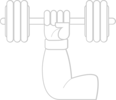 spier biceps vector