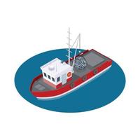 vissersboot nemen compositie vector