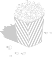 film popcorn vector