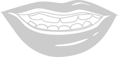 mond realistisch vector