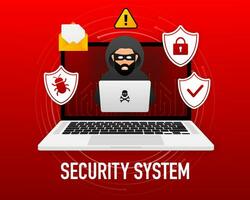 cyber security vector logo met schild en vinkje