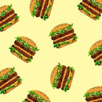 hamburgers behang Aan licht achtergrond vector
