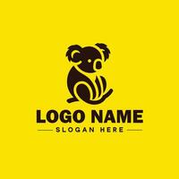 koala logo icoon koala dier modern minimalistische bedrijf logo bewerkbare vector