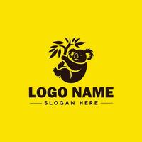 koala logo icoon koala dier modern minimalistische bedrijf logo bewerkbare vector