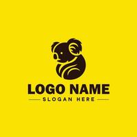 koala logo icoon koala dier modern minimalistische bedrijf logo bewerkbare vector