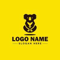 koala logo icoon koala dier modern minimalistische bedrijf logo bewerkbare vector