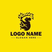 koala logo icoon koala dier modern minimalistische bedrijf logo bewerkbare vector