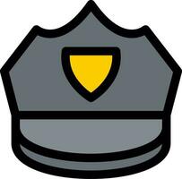 Politie pet creatief icoon ontwerp vector
