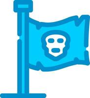 piraten vlag creatief icoon ontwerp vector