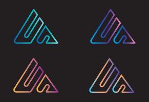 moderne en minimale abstracte logo-set met gradiënt vector